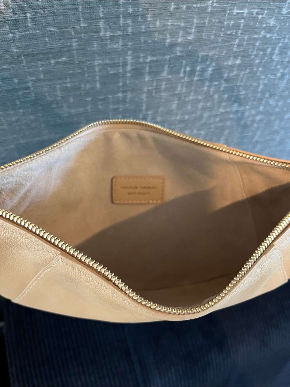 Mansur Gavriel Beige Mini Crescent Shoulder Bag - Picture 9 of 10